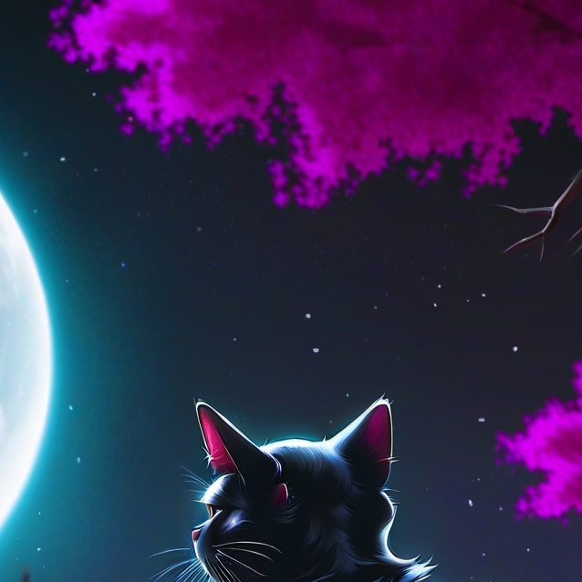 chat with ai character: The black cat