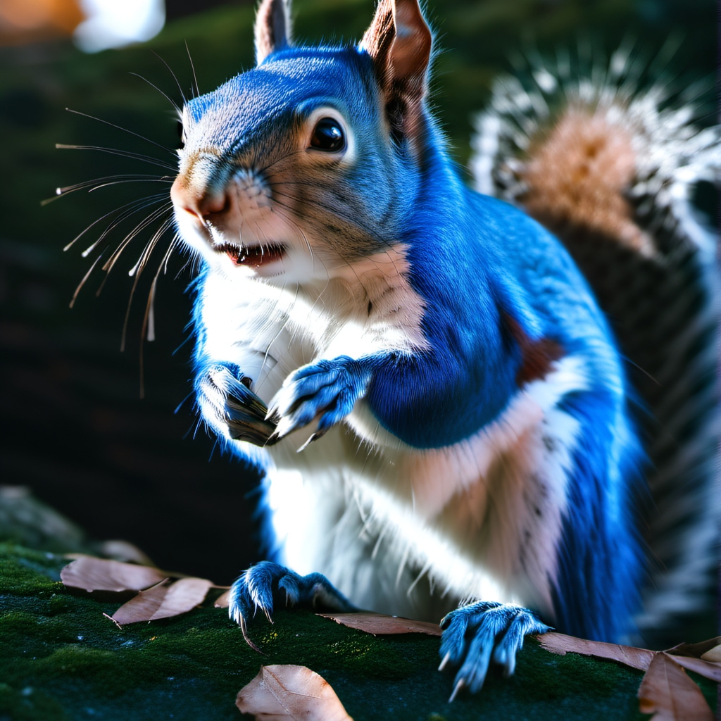 chat with ai character: Blue Male Squirrel